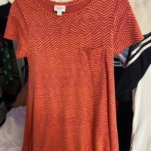 orange and magenta lularoe carly